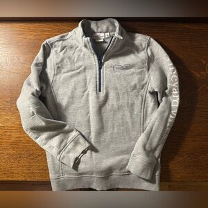 Vineyard Vines~Gray Quarter-Zip Sweat Shirt~Size Small (7-8)